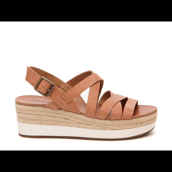 NIB Lucky Brand Jopeka Wedge Sandals - Picture 4 of 7